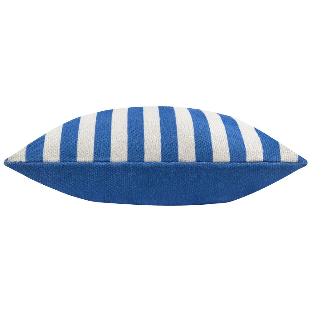 Deck Stripe Woven Outdoor Cushion White/Blue