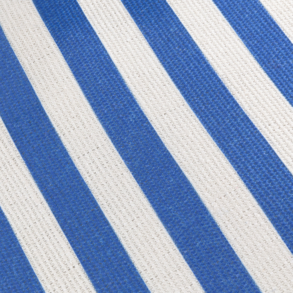 Deck Stripe Woven Outdoor Cushion White/Blue