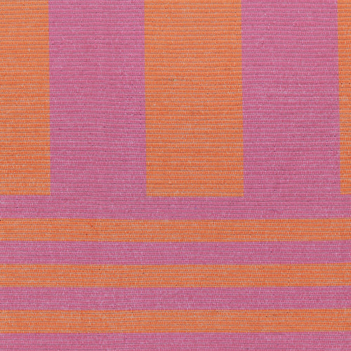 Striped Orange Rugs - Deck Stripe Printed Indoor/Outdoor Outdoor Rug Orange/Pink furn.