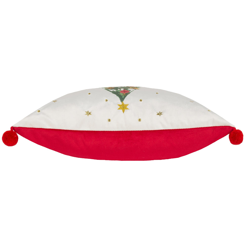 Deck The Halls Tree Cushion Ivory