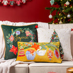 furn. Deck The Halls Tree Cushion Cover in Ivory