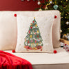 furn. Deck The Halls Tree Cushion Cover in Multicolour
