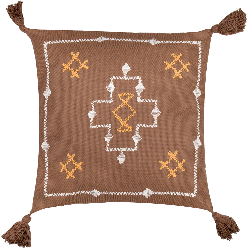 Durdle Embroidered Cushion Cocoa