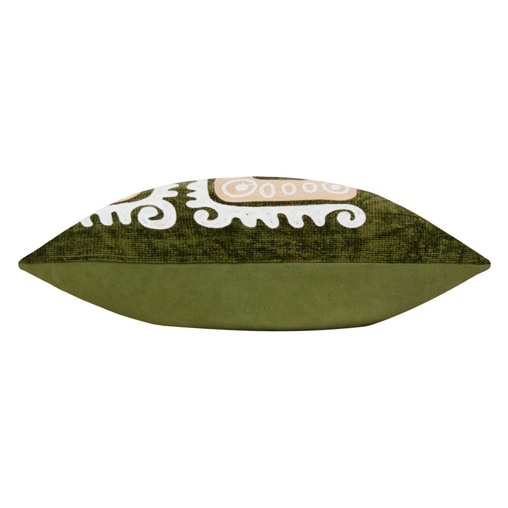 Dynasty Dragon Embroidered Chenille Cushion Verdie