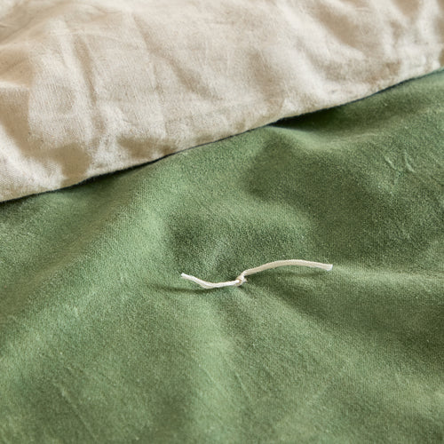 Edie 100% Cotton Velvet Bedspread Green