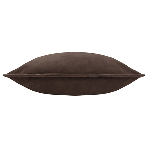 Plain Brown Cushions - Effron Washed Velvet Cushion Cover Brown furn.