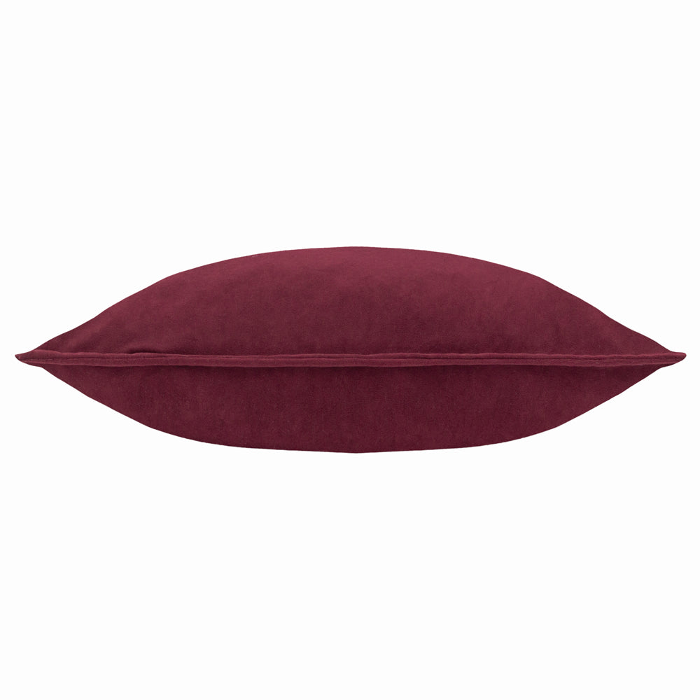 Effron Washed Velvet Cushion Cherry