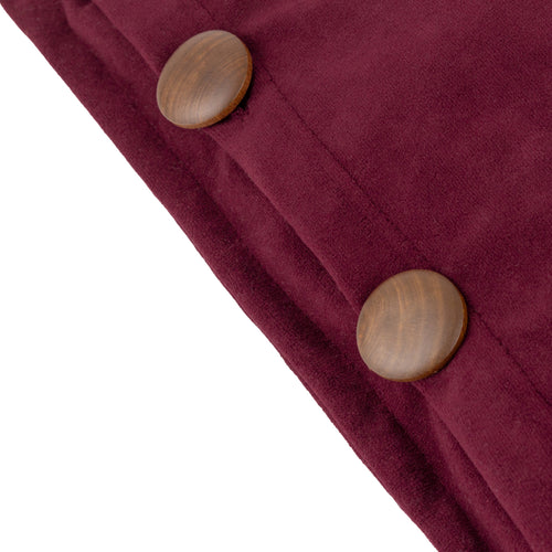 Plain Red Cushions - Effron Washed Velvet Cushion Cover Cherry furn.