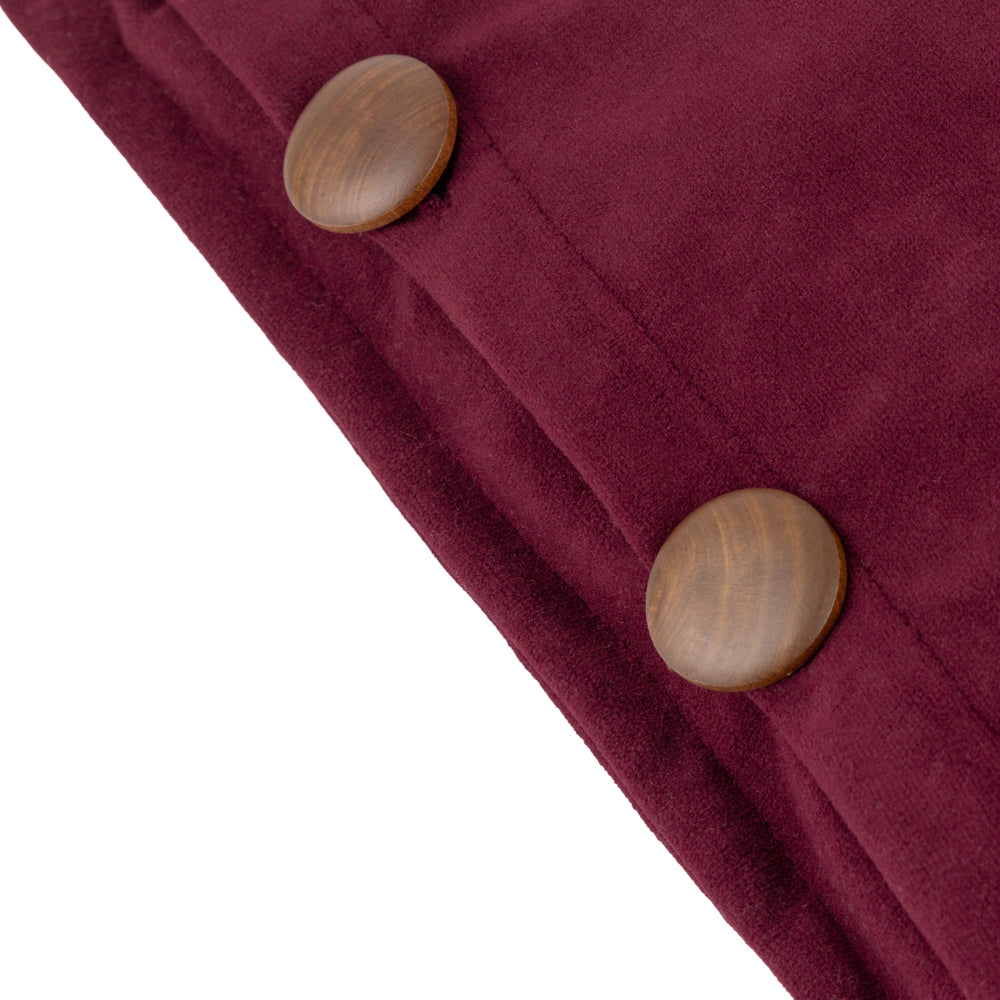 Effron Washed Velvet Cushion Cherry