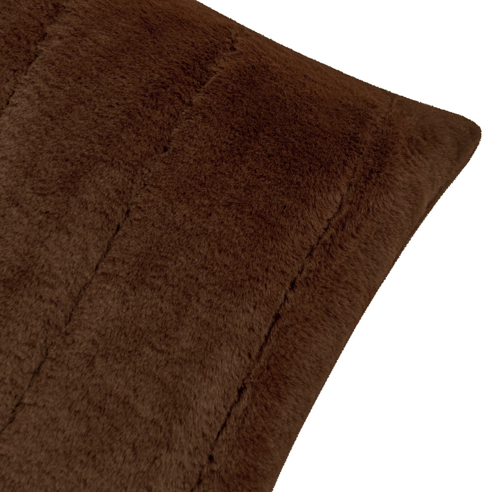 Empress Faux Fur Cushion Brown