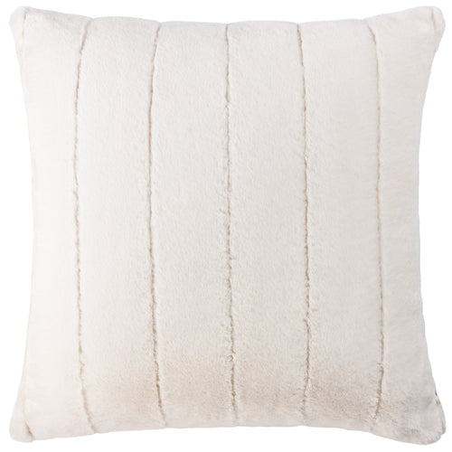 Plain Cream Cushions - Empress Faux Fur Cushion Cover Cream Paoletti