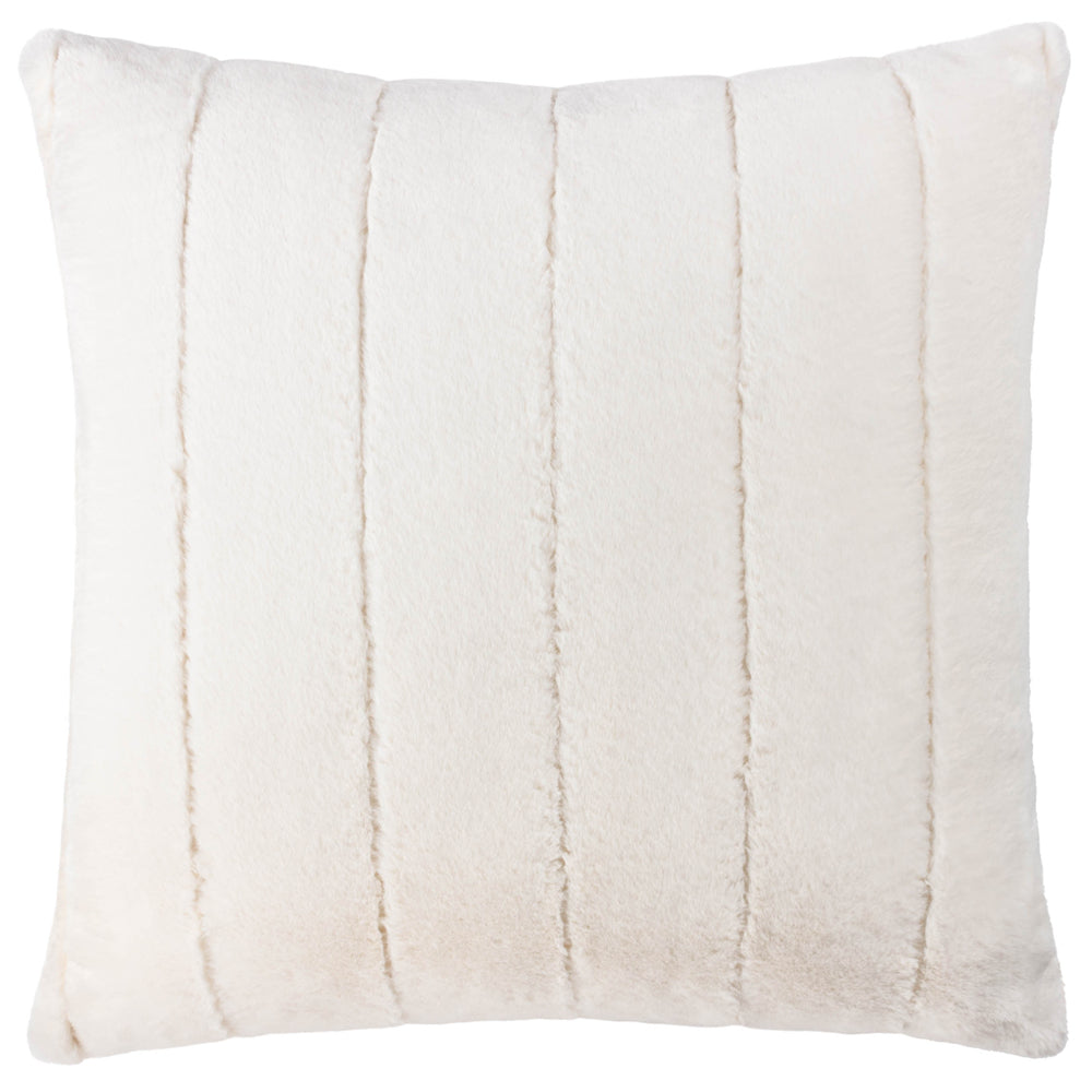 Empress Cream Faux Fur Cushion Cover Cream Cushions Paoletti