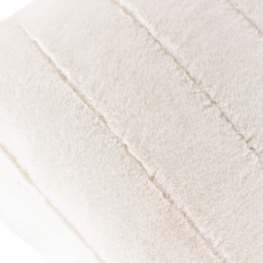 Empress Faux Fur Cushion Cream
