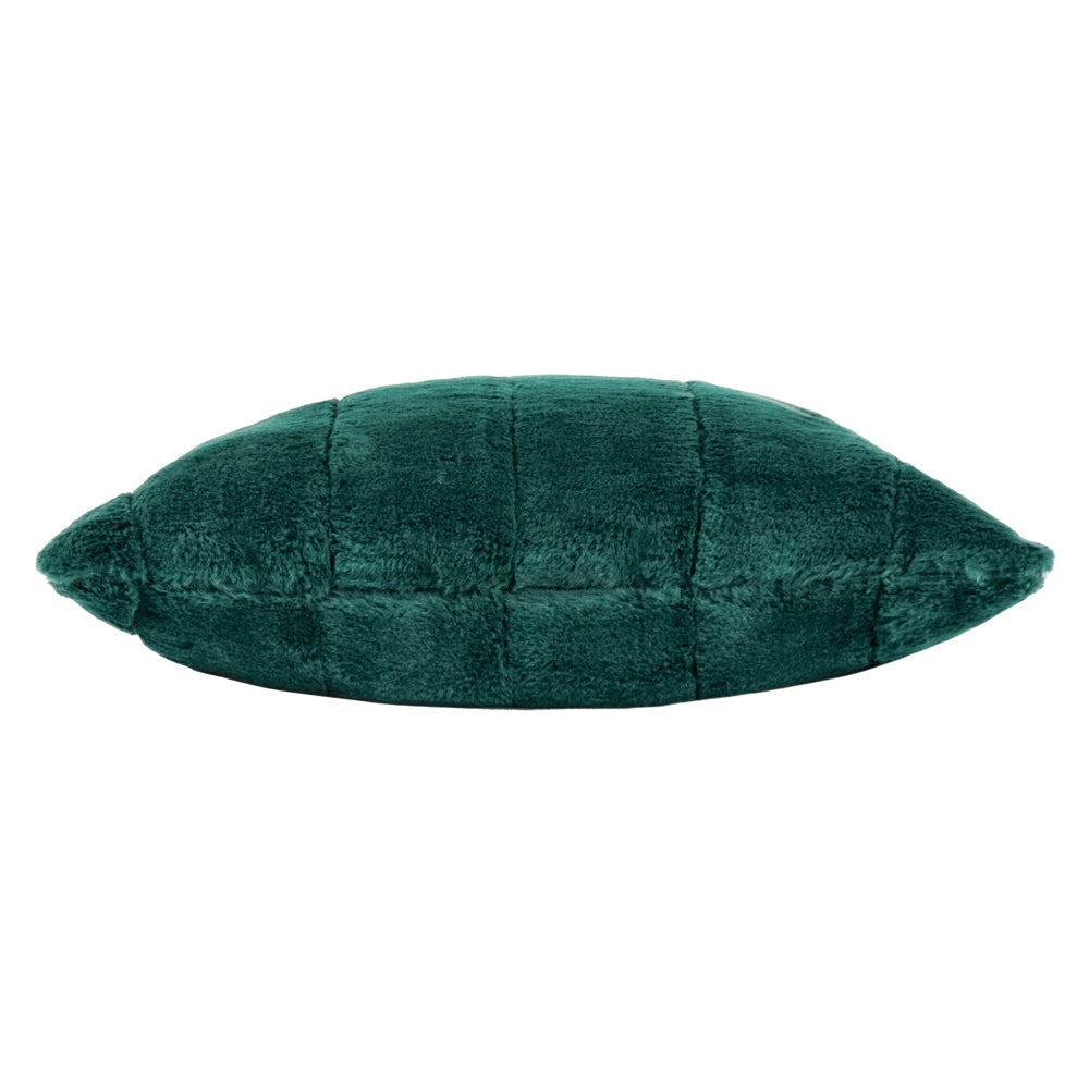 Empress Faux Fur Cushion Emerald