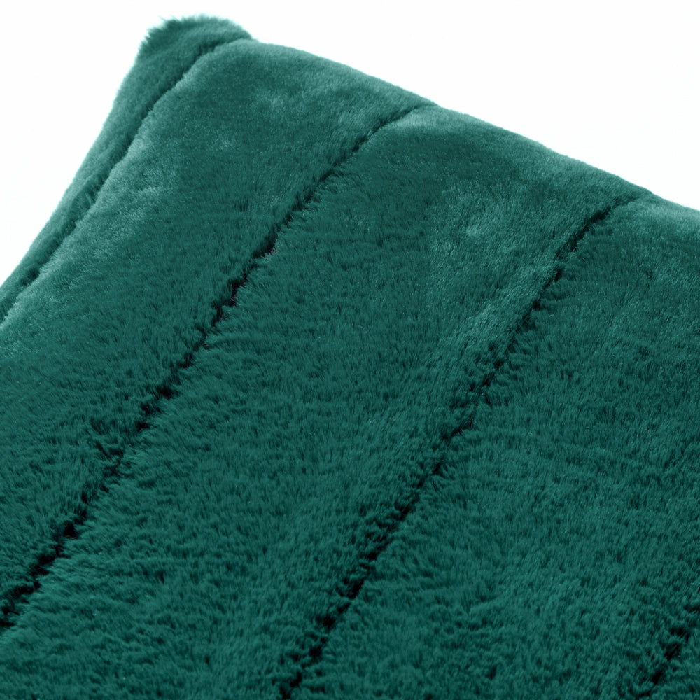 Empress Faux Fur Cushion Emerald