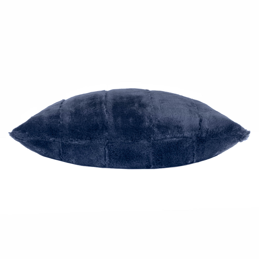 Empress Faux Fur Cushion Navy