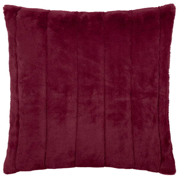 Empress Red Faux Fur Cushion Cover | Ruby Cushions | Paoletti – Furn.com