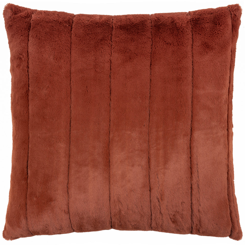 Empress Faux Fur Cushion Rust