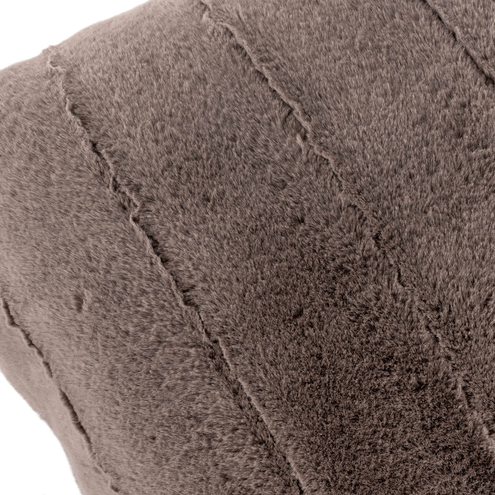 Empress Faux Fur Cushion Taupe