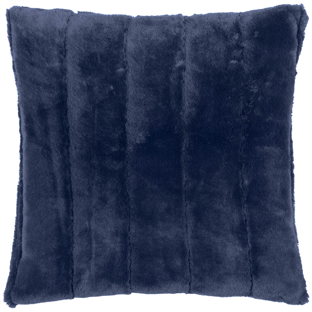 Empress Faux Fur Cushion Navy