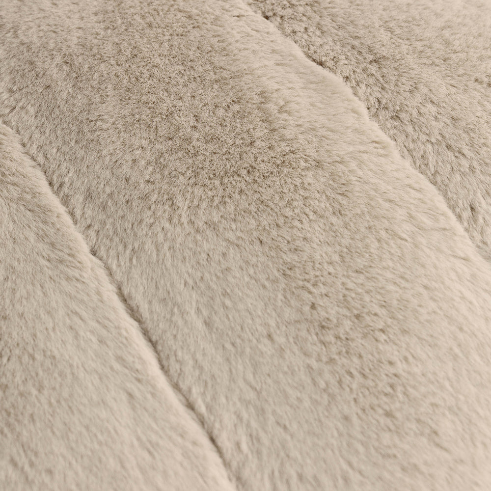 Empress Faux Fur Cushion Oatmeal