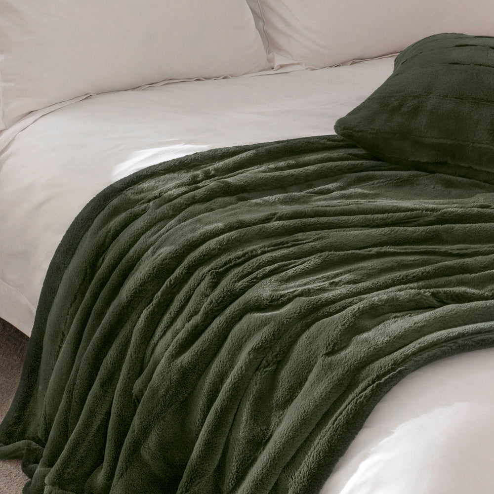 Empress Faux Fur Cushion Pine