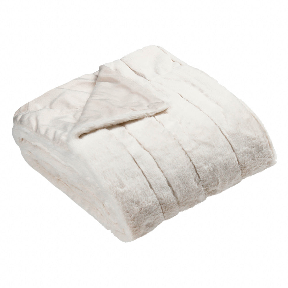Empress Cream Faux Fur Throw | Cream Throws | Paoletti – Furn.com