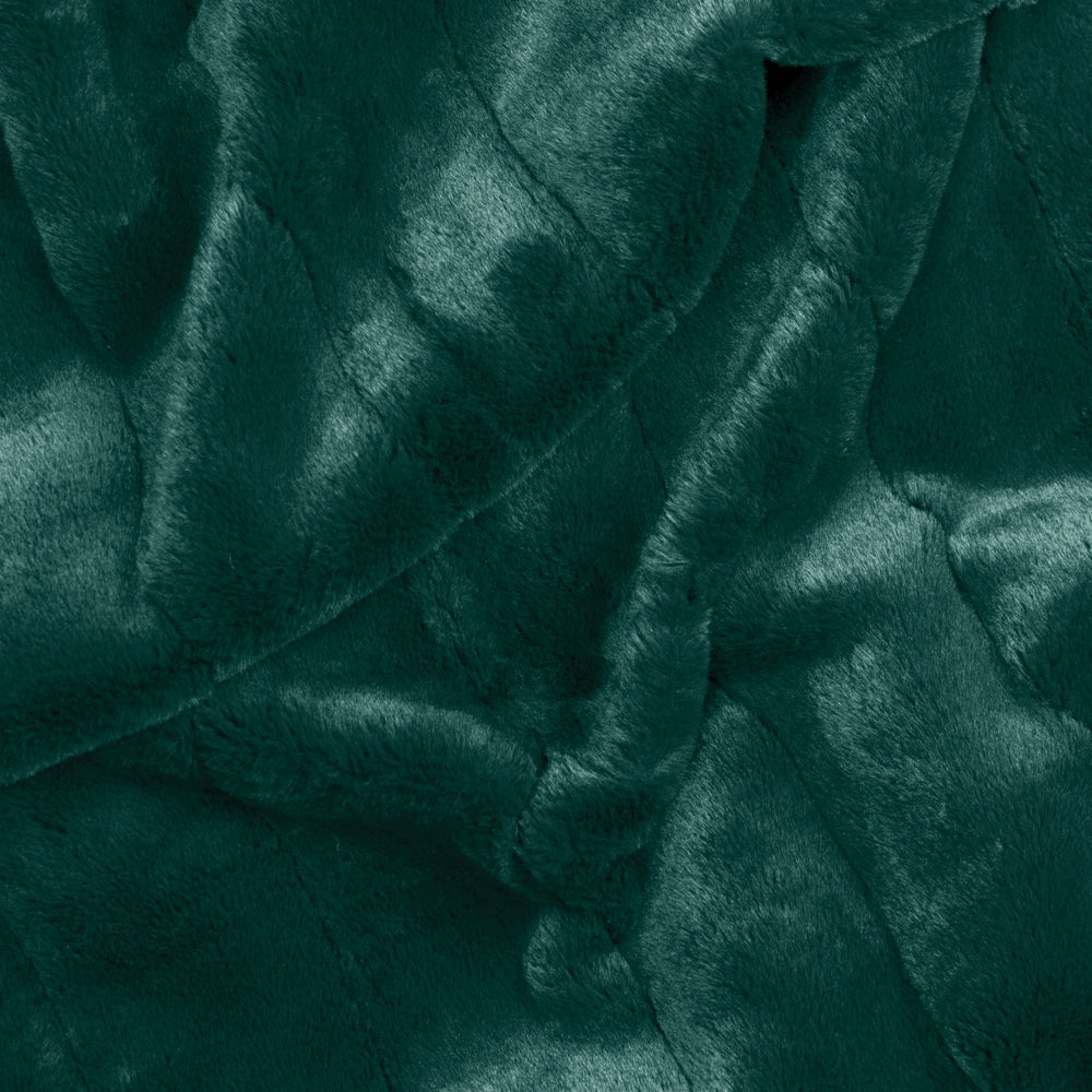 Empress Faux Fur Throw Emerald