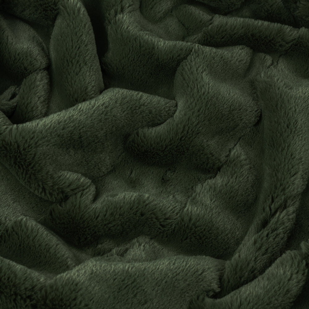 Empress Faux Fur Throw Pine