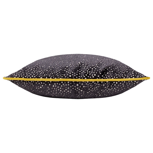 Spotted Black Cushions - Estelle Spotted Cushion Cover Black/Gold Paoletti
