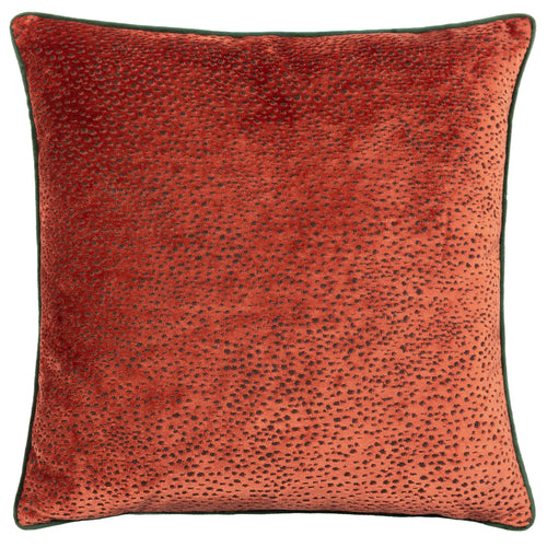 Spotted Orange Cushions - Estelle Spotted Cushion Cover Paprika/Teal Paoletti