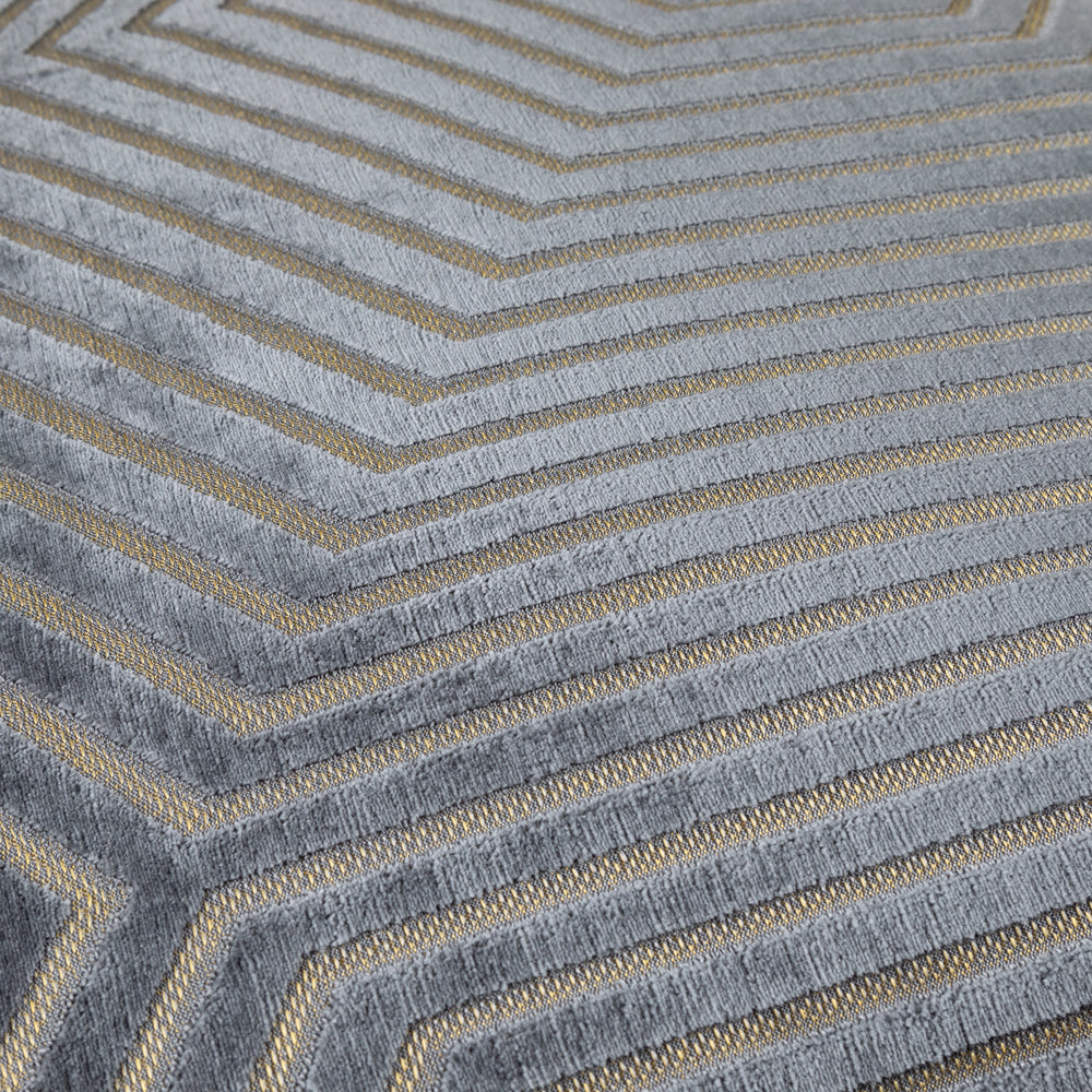Evoke Cut Velvet Cushion Charcoal