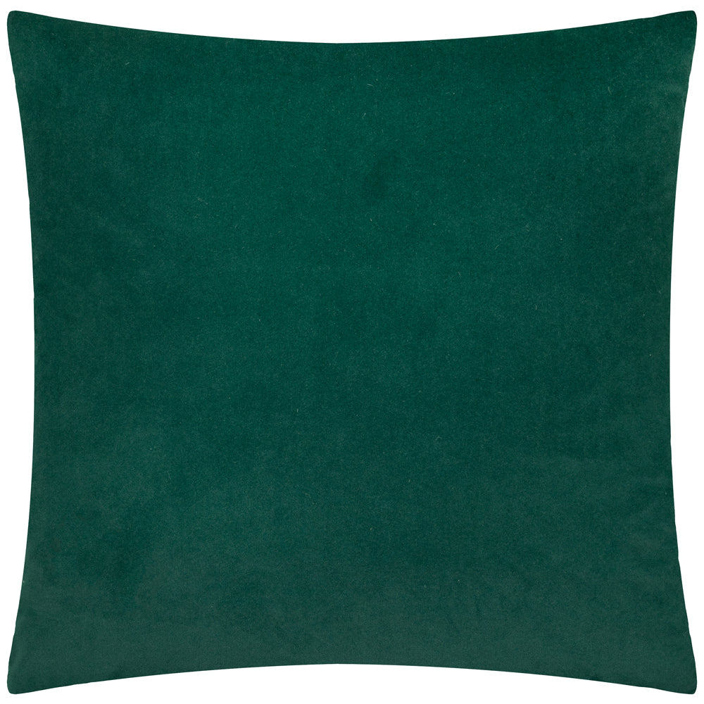 Evoke Cut Velvet Cushion Emerald