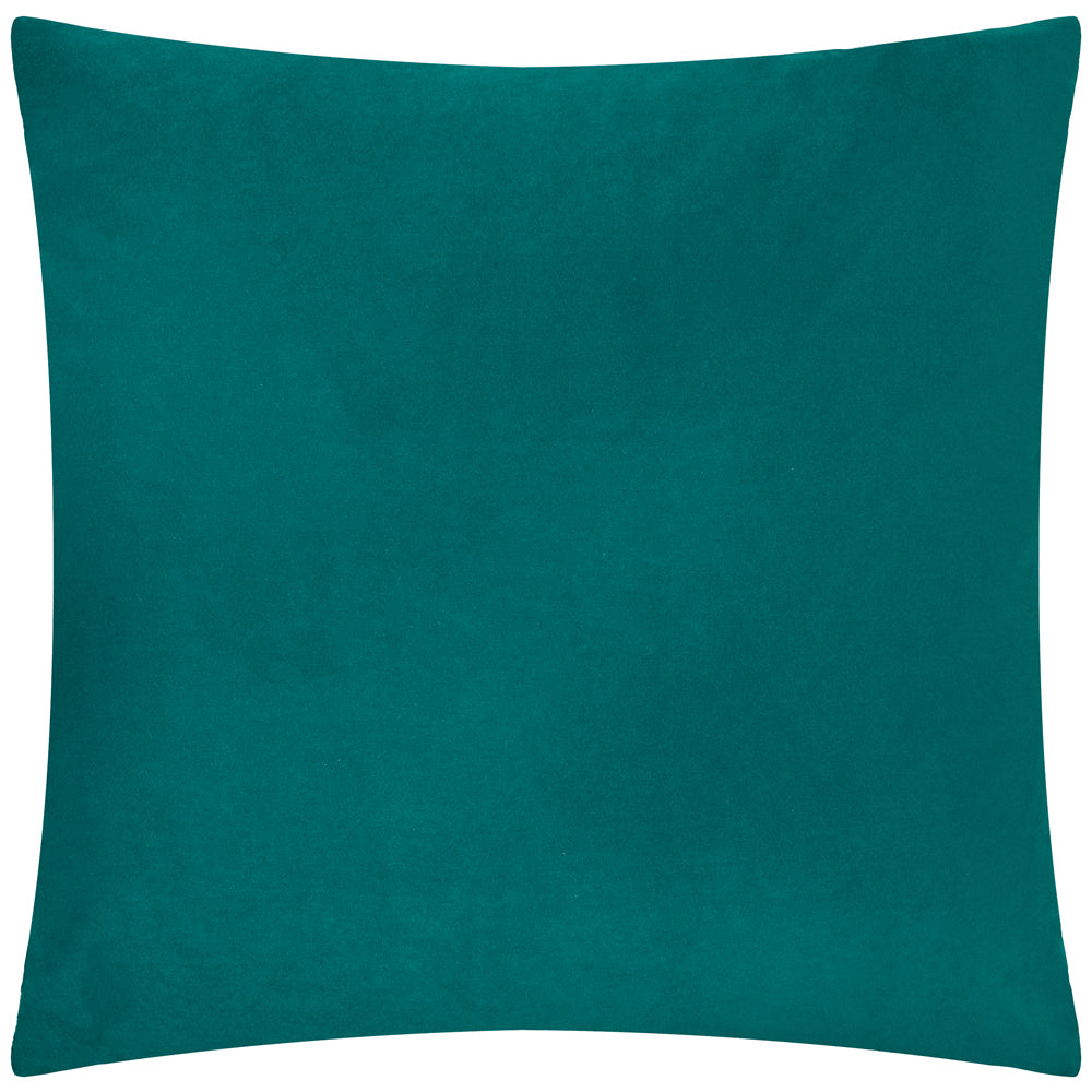 Evoke Cut Velvet Cushion Teal