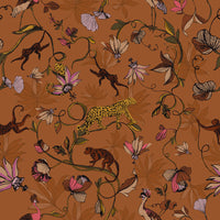 furn. Exotic Wildlings Warm Sienna Fabric Sample in Default