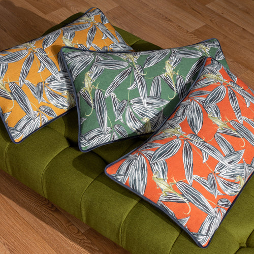 Jungle Green Cushions - Ebon Wilds Nkiru Cushion Cover Green Wylder
