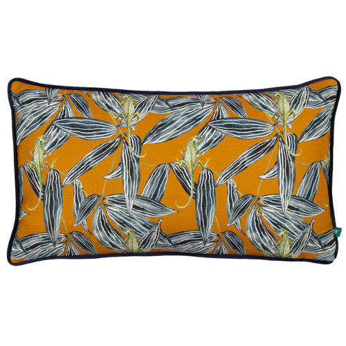 Jungle Yellow Cushions - Ebon Wilds Nkiru Cushion Cover Saffron Wylder