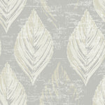 Evans Lichfield Feuille Taupe Floral Fabric Sample in Default