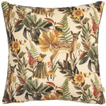 Evans Lichfield Forest Fawn Repeat Cushion Cover in Grey