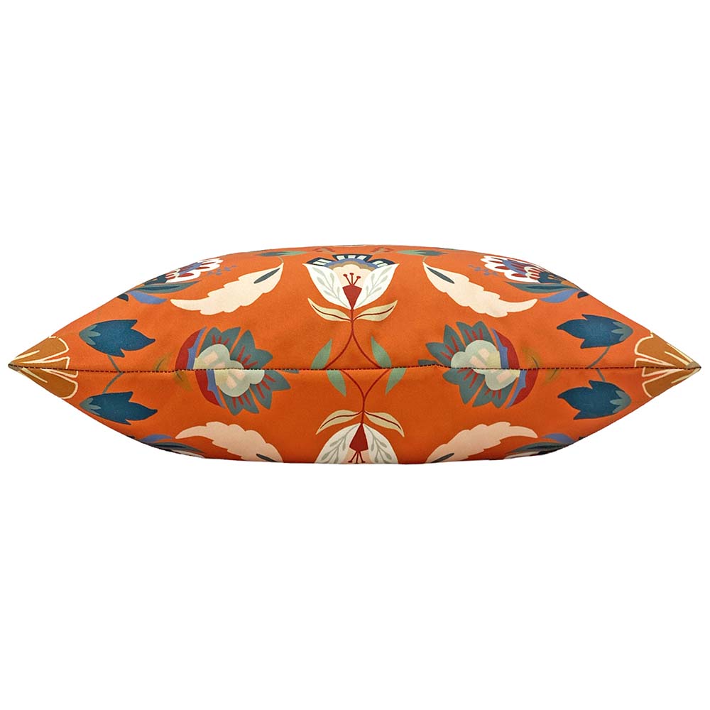 Folk Flora Outdoor Cushion Orange