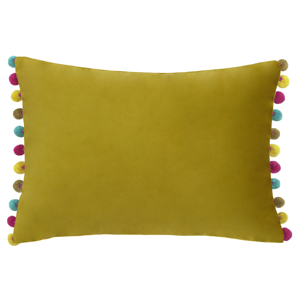 Fiesta Velvet Cushion Bamboo Multicolour