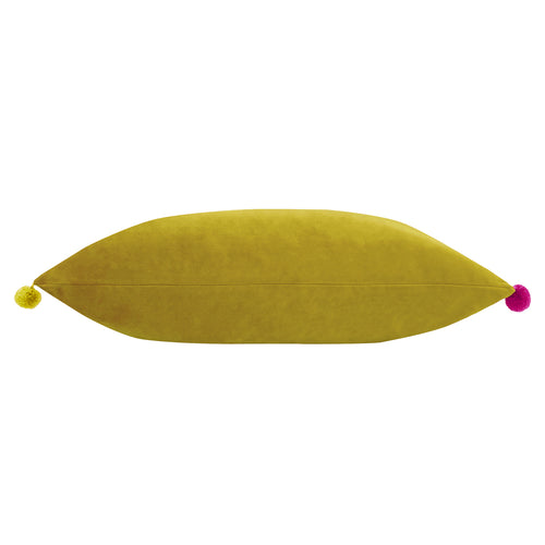 Plain Gold Cushions - Fiesta Velvet  Cushion Cover Bamboo/Multicolour Paoletti