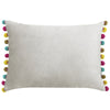 Paoletti Fiesta Velvet Cushion Cover in Dove/Multicolour