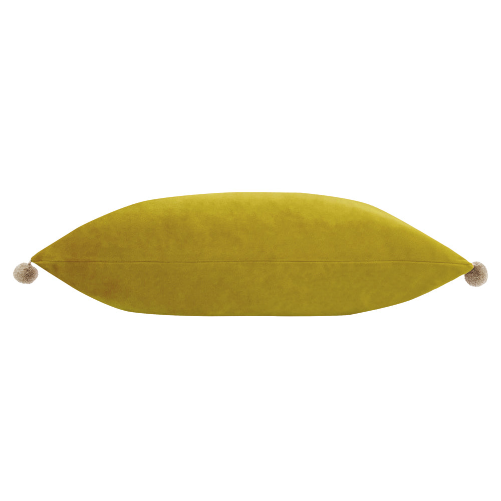 Fiesta Velvet Cushion Bamboo/Natural