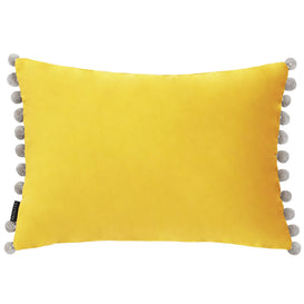 Paoletti Fiesta Velvet Cushion Cover in Mimosa/Silver