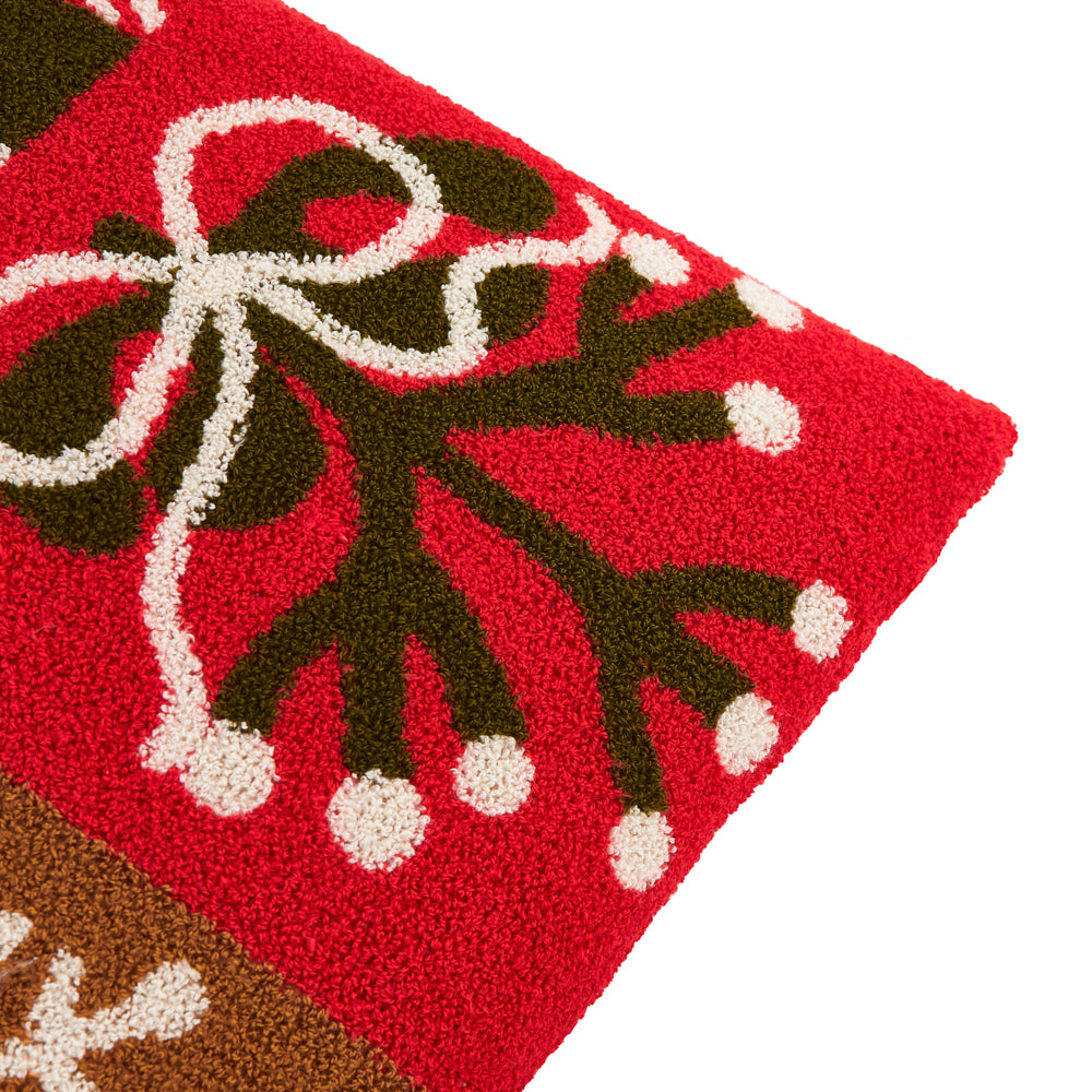 Fika Patch Boucle Cushion Multicolour