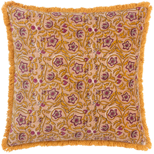Floral Yellow Cushions - Filagree  Cushion Cover Shell Paoletti