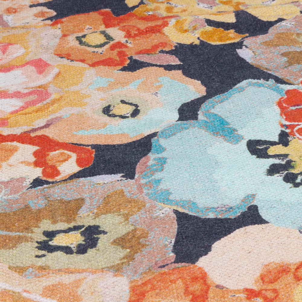 Florage Orange 120x180cm Rug | Peach Rugs | Wylder – Furn.com
