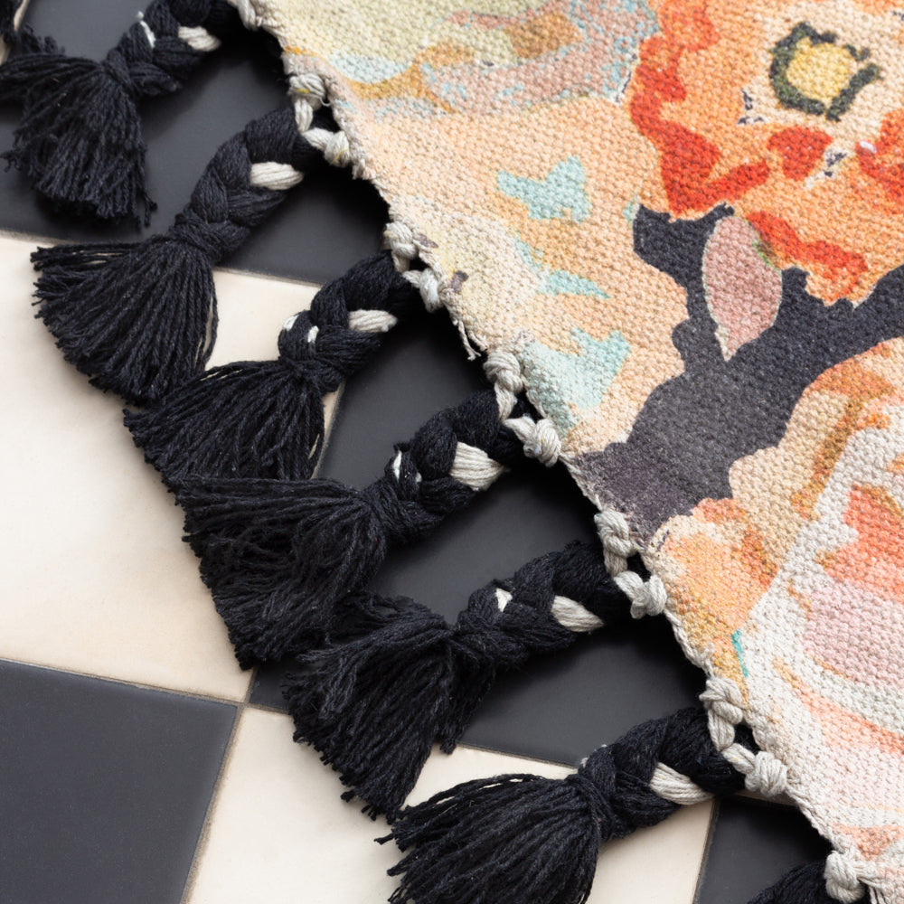 Florage Orange 120x180cm Rug | Peach Rugs | Wylder – Furn.com