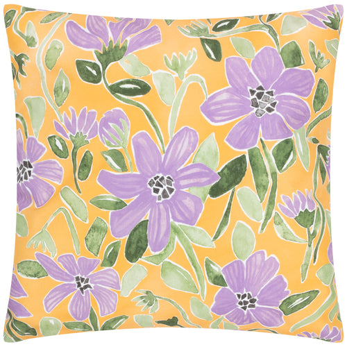 Floral Purple Cushions - Flowers Trending Outdoor Cushion Cover Yellow/Lilac Wylder Nature